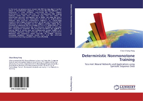 Deterministic Nonmonotone Training: Recurrent Neural Networks and Applications using Symbolic Sequence Data
