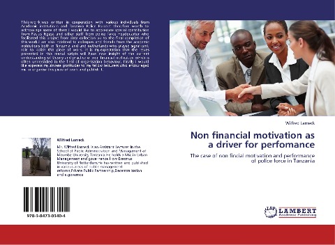 Non financial motivation as a driver for perfomance: The case of non fincial motivation and performance of police force in Tanzania