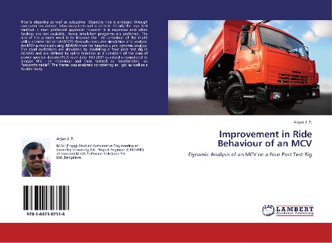 Improvement in Ride Behaviour of an MCV: Dynamic Analysis of an MCV on a Four Post Test Rig