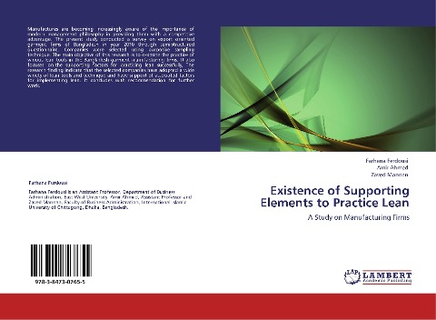 Existence of Supporting Elements to Practice Lean: A Study on Manufacturing Firms