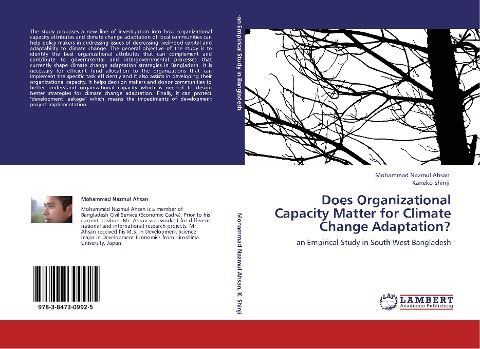 Does Organizational Capacity Matter for Climate Change Adaptation?: -an Empirical Study in South West Bangladesh