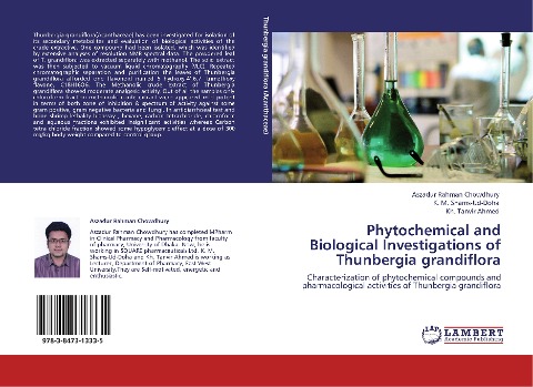 Phytochemical and Biological Investigations of Thunbergia grandiflora: Characterization of phytochemical compounds and pharmacological activities of Thunbergia grandiflora