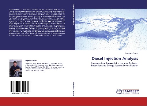 Diesel Injection Analysis: Premium Fuel Research for Harmful Emission Reduction and Energy Sources Diversification
