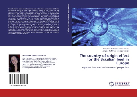 The country-of-origin effect for the Brazilian beef in Europe: Exporters, importers and consumers perspectives