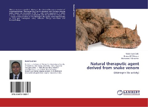 Natural theraputic agent derived from snake venom: (Disintegrin like activity)