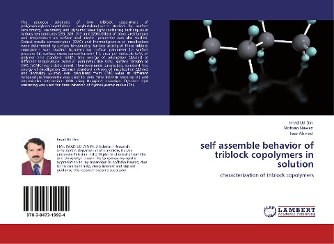 self assemble behavior of triblock copolymers in solution: characterization of triblock copolymers