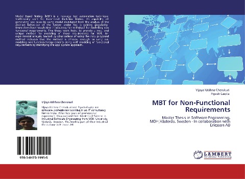 MBT for Non-Functional Requirements: Master Thesis in Software Engineering, MDH,Västerås, Sweden - In collaboration with Ericsson AB