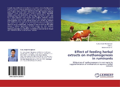 Effect of feeding  herbal extracts on methanogenesis in ruminants: Mitigation of methanogenesis in ruminants by supplementation of methanolic or aqueous herbal extracts