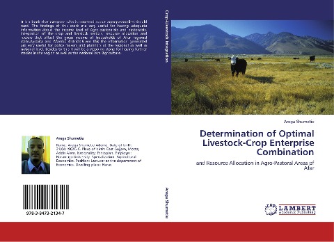 Determination of Optimal Livestock-Crop Enterprise Combination: and Resource Allocation in Agro-Pastoral Areas of Afar