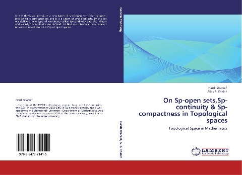 On Sp-open sets,Sp-continuity & Sp-compactness in Topological spaces: Topological Space in Mathematics