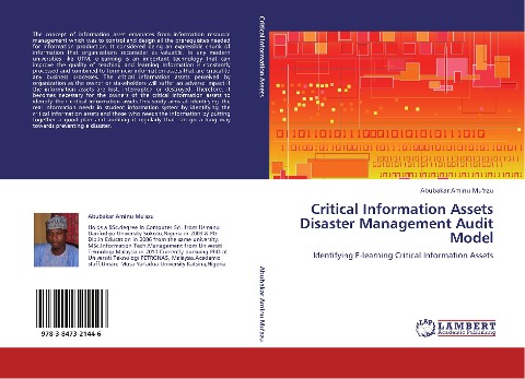 Critical Information Assets Disaster Management Audit Model: Identifying E-learning Critical Information Assets