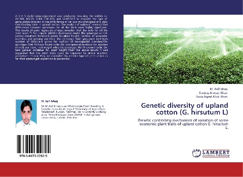 Genetic diversity of upland cotton (G. hirsutum L): Genetic controlling mechanism of variation of some economic plant traits of upland cotton G. hirsutum L.