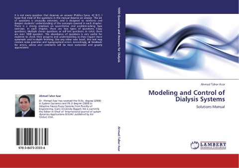 Modeling and Control of Dialysis Systems: Solutions Manual