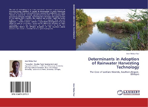 Determinants in Adoption of Rainwater Harvesting Technology: The Case of Lanfuro Woreda, Southern Region, Ethiopia
