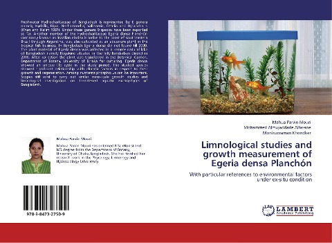 Limnological studies and growth measurement of Egeria densa Planchón: With particular references to environmental factors under ex-situ condition