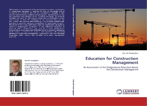 Education for Construction Management: An Assessment of the Postgraduate Education Needs for Construction Management