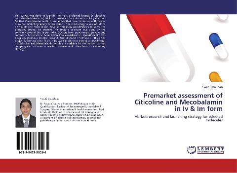 Premarket assessment of Citicoline and Mecobalamin in Iv & Im form: Market research and launching strategy for selected molecules