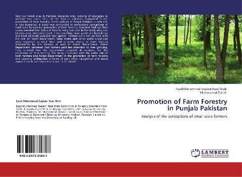 Promotion of Farm Forestry in Punjab Pakistan: Analysis of the perceptions of small scale farmers