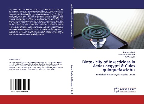 Biotoxicity of Insecticides in Aedes aegypti & Culex quinquefasciatus: Inseticidal Biotoxicity: Mosquito Larvae