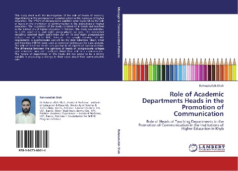 Role of Academic Departments Heads in the Promotion of Communication: Role of Heads of Teaching Departments in the Promotion of Communication in the Institutions of Higher Education in Khyb