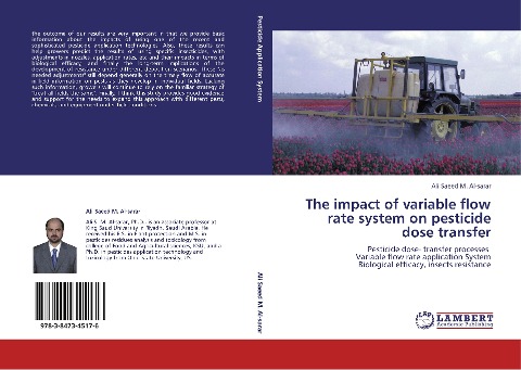 The impact of variable flow rate system on pesticide dose transfer: Pesticide dose- transfer processes    Variable flow rate application System  Biological efficacy, insects resistance