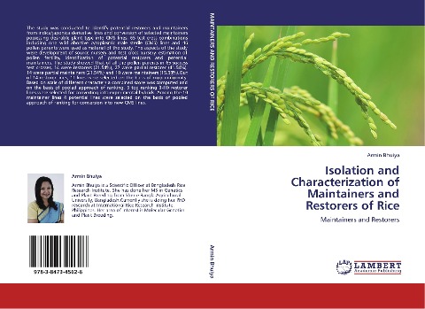 Isolation and Characterization of Maintainers and  Restorers of Rice: Maintainers and Restorers