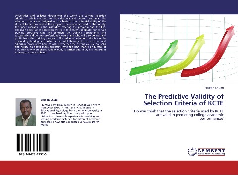 The Predictive Validity of Selection Criteria of KCTE: Do you think that the selection criteria used by KCTE are valid in predicting college academic performance?