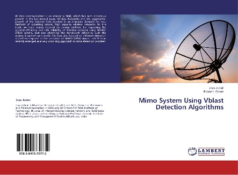 Mimo System Using Vblast Detection Algorithms