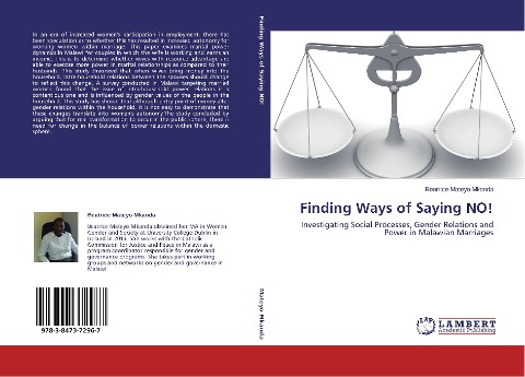 Finding Ways of Saying NO!: Investigating Social Processes, Gender Relations and Power in Malawian Marriages