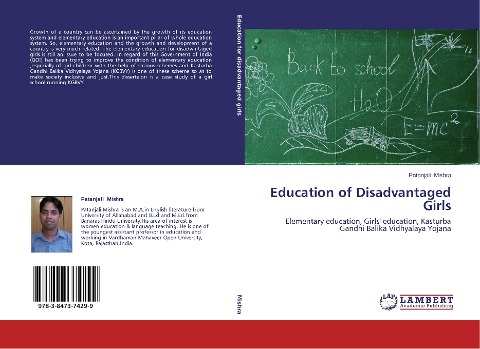 Education of Disadvantaged Girls: Elementary education, Girls education, Kasturba Gandhi Balika Vidhyalaya Yojana