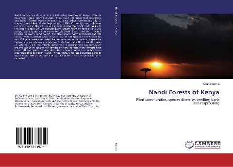 Nandi Forests of Kenya: Plant communities, species diversity, seedling bank and resprouting