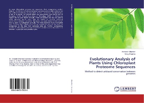 Evolutionary Analysis of Plants Using Chloroplast Proteome Sequences: Method to detect unbiased conservation between genomes