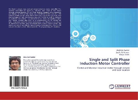 Single and Split Phase Induction Motor Controller: Contol and Monitor Induction motor through remote and local location
