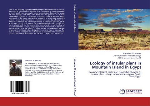 Ecology of insular plant in Mountain Island in Egypt: Eco-physiological studies on Euphorbia obovata as insular plant in high mountainous region, South Sinai, Egypt