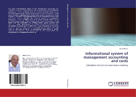 Informational system of management accounting and costs: Calculation of costs in manufacture industry