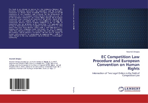 EC Competition Law Procedure and European Convention on Human Rights: Intersection of Two Legal Orders in the Field of Competition Law