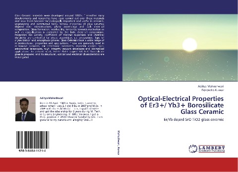 Optical-Electrical Properties of Er3+/ Yb3+ Borosilicate Glass Ceramic: Er/Yb doped SrO TiO2 glass ceramic