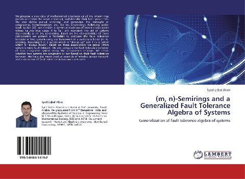 (m, n)-Semirings and a Generalized Fault Tolerance Algebra of Systems: Generalization of fault tolerance algebra of systems