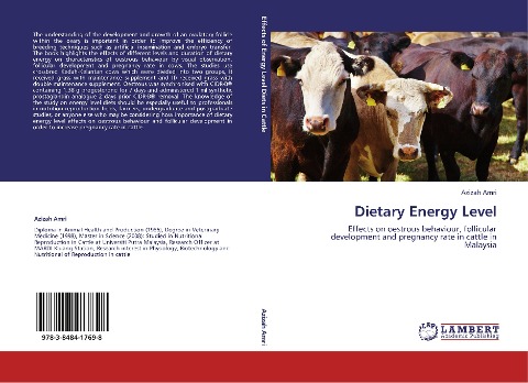 Dietary Energy Level: Effects on oestrous behaviour, follicular development and pregnancy rate in cattle in Malaysia