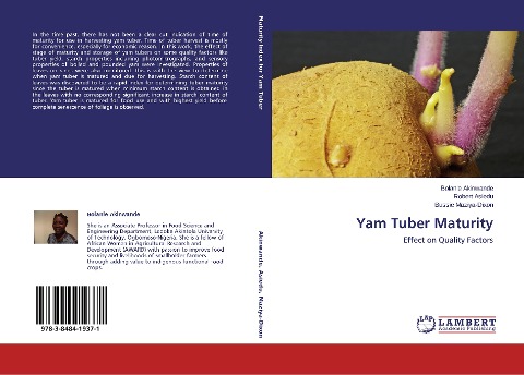 Yam Tuber Maturity: Effect on Quality Factors