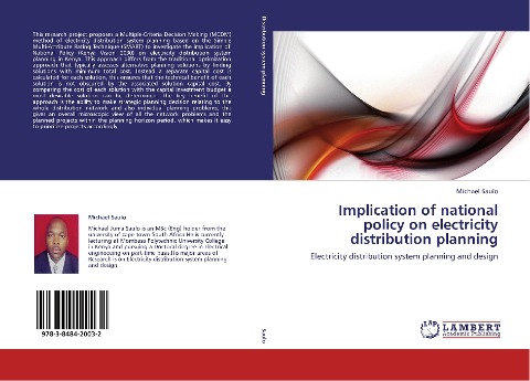 Implication of national policy on electricity distribution planning: Electricity distribution system planning and design