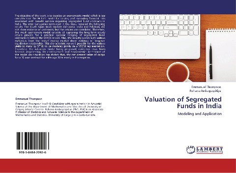 Valuation of Segregated Funds in India: Modeling and Application