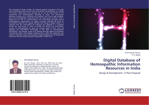 Digital Database of Homoepathic Information Resources in India: Design & Development : A Plan Proposal