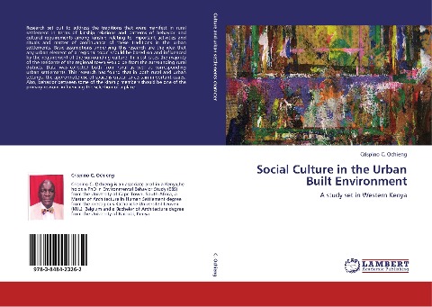 Social Culture in the Urban Built Environment: A study set in Western Kenya