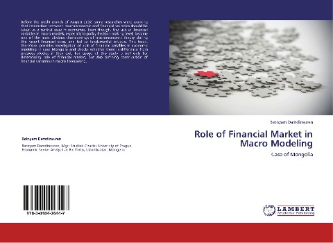 Role of Financial Market in Macro Modeling: Case of Mongolia