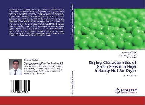 Drying Characteristics of Green Peas in a High Velocity Hot Air Dryer: A case study