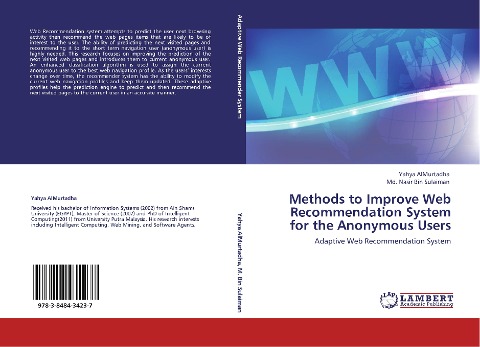Methods to Improve Web Recommendation System for the Anonymous Users: Adaptive Web Recommendation System