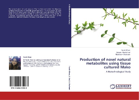 Production of novel natural metabolites using tissue cultured Mako: A Biotechnological Study