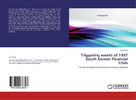 Triggering events of 1997 South Korean Financial Crisis: The moment before the Korean economy collapsed