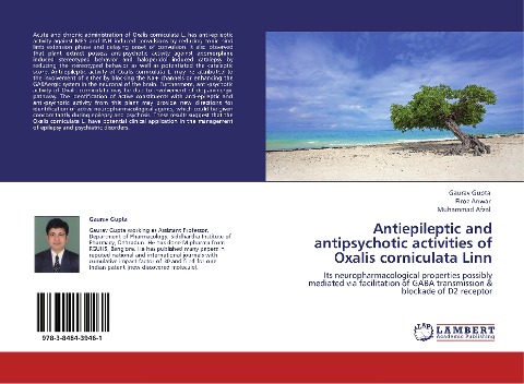 Antiepileptic and antipsychotic activities of Oxalis corniculata Linn: Its neuropharmacological properties possibly mediated via facilitation of GABA transmission & blockade of D2 receptor